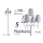 Lámpara de mal estado de planta baja 5 luces CM White 155 cm