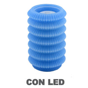 Farol vela led fuente azul cmø13,5h20