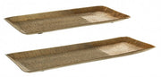 Set2 Bandeja Decorativa Hammel Rett Oro