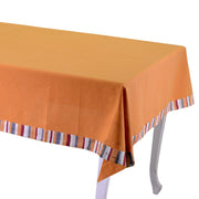 Mantel Raya ribete burdeos cm5 hilo teñido cm140x180