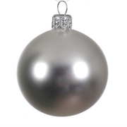 Bola de Navidad de plata Ø6 cm