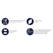 Caja cristal transparente/gris Alt. 30x31x31cm