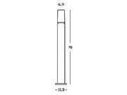 Lámpara exterior de aluminio fundido con difusor opalino - 175mm x 50mm - Potencia máxima: 25W grafito