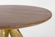 Mesa de centro de madera de estilo vintage cm Ø60 - 45