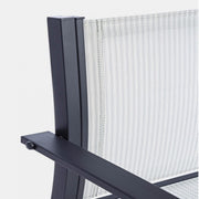 Juego de salón de jardín de 3 piezas en metal Auri antracita