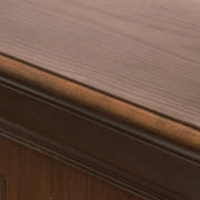 Bioetanol chimenea de bioetana desde el suelo Cambridge en madera marrón 110x37x H102 cm