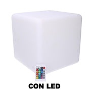 Lámpara led en plástico multicolor recargable cm30x30xh30