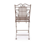 Silla plegable de acero Marrón MELANIE 38x51x h92 cm