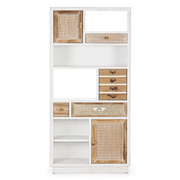 Librería Eloise 3 puertas 3 cajones en madera 180h cm
