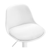 Sgabello blanco ajustable completamente 36x40x85 cm