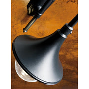 Farola con estructura de 2 luces en aluminio inyectado negro y altura 230 cm