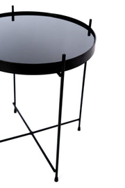 Mesa de metal negro cm 38 x 38 xh 43