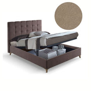 Cama doble contenedor Clup Monaco en tejido gris paloma
