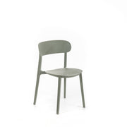 Silla polipropileno gris claro 48x52x77,5h cm
