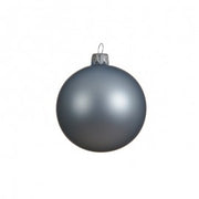 Adorno para árbol de Navidad Bola de cristal gris mate 6 cm