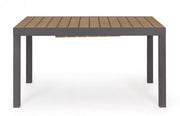 Mesa extensible Elias de aluminio 140-200x90 cm