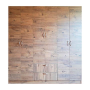 Armario de 6 puertas y 2 cajones en roble L 200 x P 40 x A 180 cm