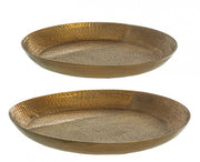 Set2 Platos Decoración Hammel Oro
