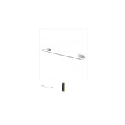 Feridras Toallero Terciopelo 55 cm Acero Cromado Adhesivo-Tornillos 015109