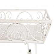 Mesa de centro clásica rectangular de metal Emily