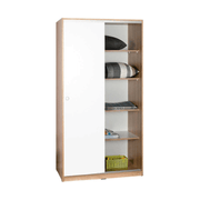SWD4352023 Armario completo Sonoma blanco con puertas correderas