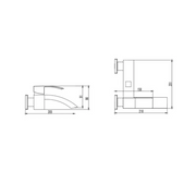Mezclador de Ducha Exterior Cromado Riga 9.8 cm x 20.1 cm x 21.8 cm