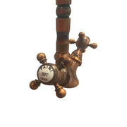 Grifo de cocina bicomando en cobre antiguo 27RA570B