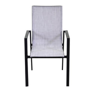 Butaca en aluminio y antracita Cleveland textline