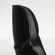 Sillón de oficina Armstrong tapizado en negro