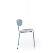 Silla de polipropileno con asiento azul