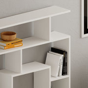 Librería Blanca Labirent con 5 Ripiani 129x125x22 cm