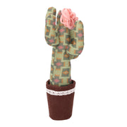 Tela cactus con flor rosa verde redonda cmø11h27