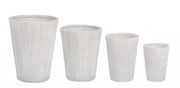 Set4 P.Vaso Canalé Svas Bianco