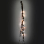 Rama de luz 40 led mimbre marrón blanco cálido cmø5h120 fijo al.5xh120x3,5