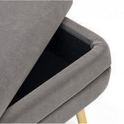 Banco container gris oscuro con pies 79,5x37,5x42h cm