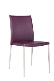 Silla polipiel violeta 41,5x44x85h cm