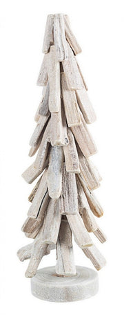 Soporte de palo de pino 2x Blanco H45