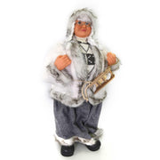 Tela Papá Noel con trineo gris cm35x17h60