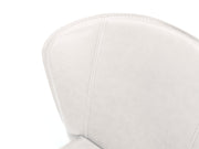 Silla polipiel y asiento blanco 49x56x82h cm