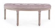 Panca classica Tilde Woodrose en velluto 125x42x48h cm