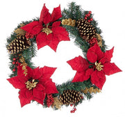 Maceta Corona Josie Poinsettia Rojo D55