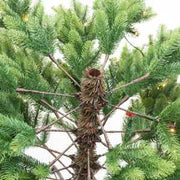 Árbol monte durando 2093 ramas 620 LED verdes cm ø132h240