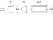 Empotrable Pared Open linea negra para caminar