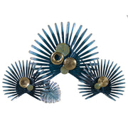 Cuadro metálico hojas verdes cm 76,2 x 116,2 xh 8,3