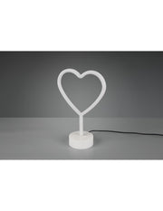 Lámpara de mesa moderna Heart Led rosa L20 cm Heart Trio Lighting