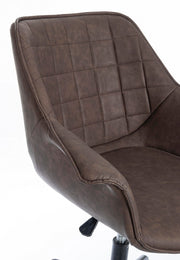 Sillón de oficina Joshua marrón