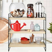 Estantería Hobby 3 estantes 40x13x40 negro ASZ1571