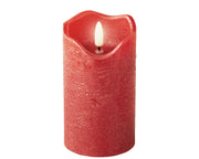 Vela LED ondulada en cera estable para H 13 x Ø 7 cm