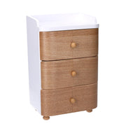 Joyero de madera marrón 14,5x11,5h29,5 cm