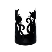 Portavasos de metal redondo gatos negroscm ø8h20